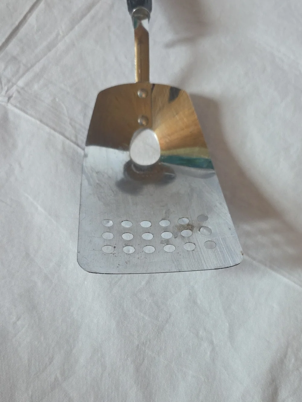 Top Drawer USA by Ekco VTG Stainless Spatula Drain Holes 12